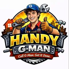 Handy G-Man — illustrated logo of G-Man holding a wrench, giving a thumbs up